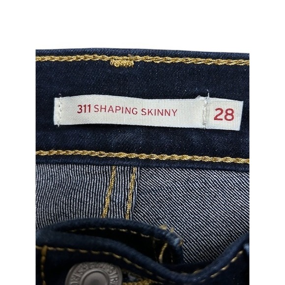 Levi's 311 Shaping Skinny Jeans‎ Dark Wash Women's Size 28W x 30L Blue Americana - Picture 7 of 15